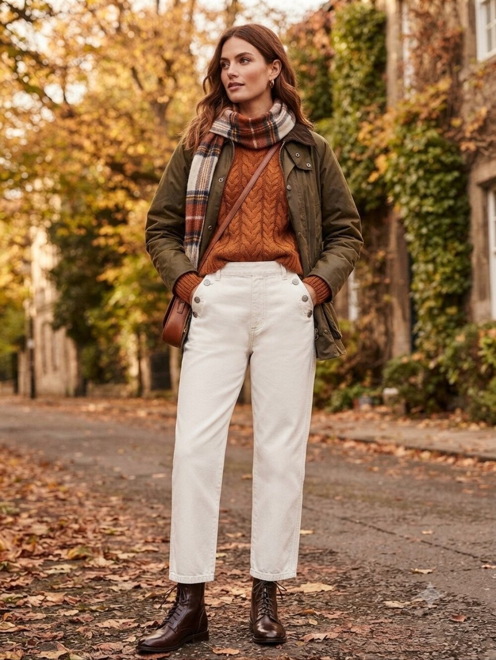 FRAME Barrel Leg Jeans Cropped Button Detail Parchment White 24 Like New